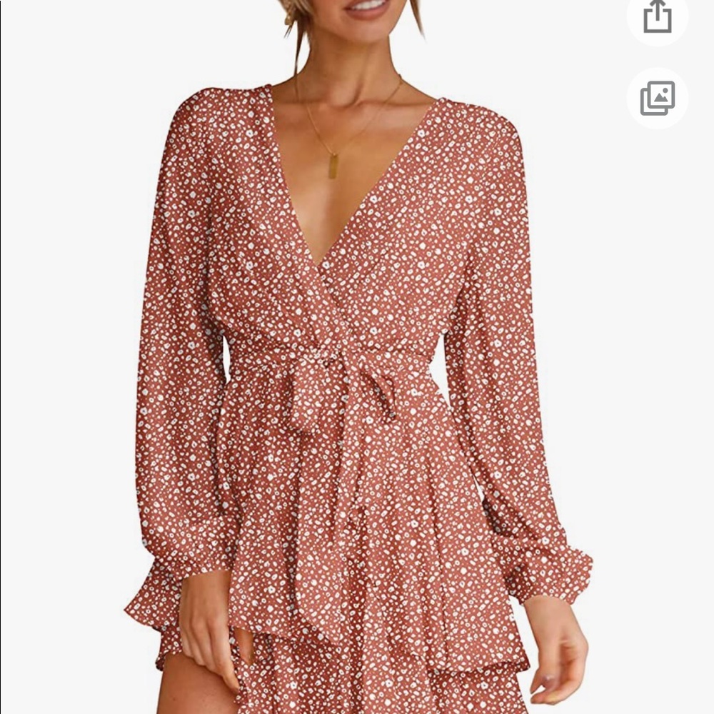 Never worn size 2X dress. Long sleeves, no stretch.